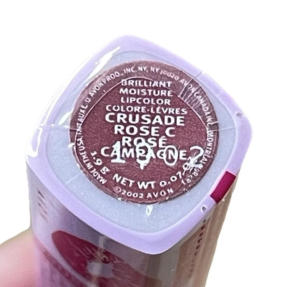 Avon Brilliant Moisture Crusade Rose Lipcolor Lipstick New Factory Sealed Y2K